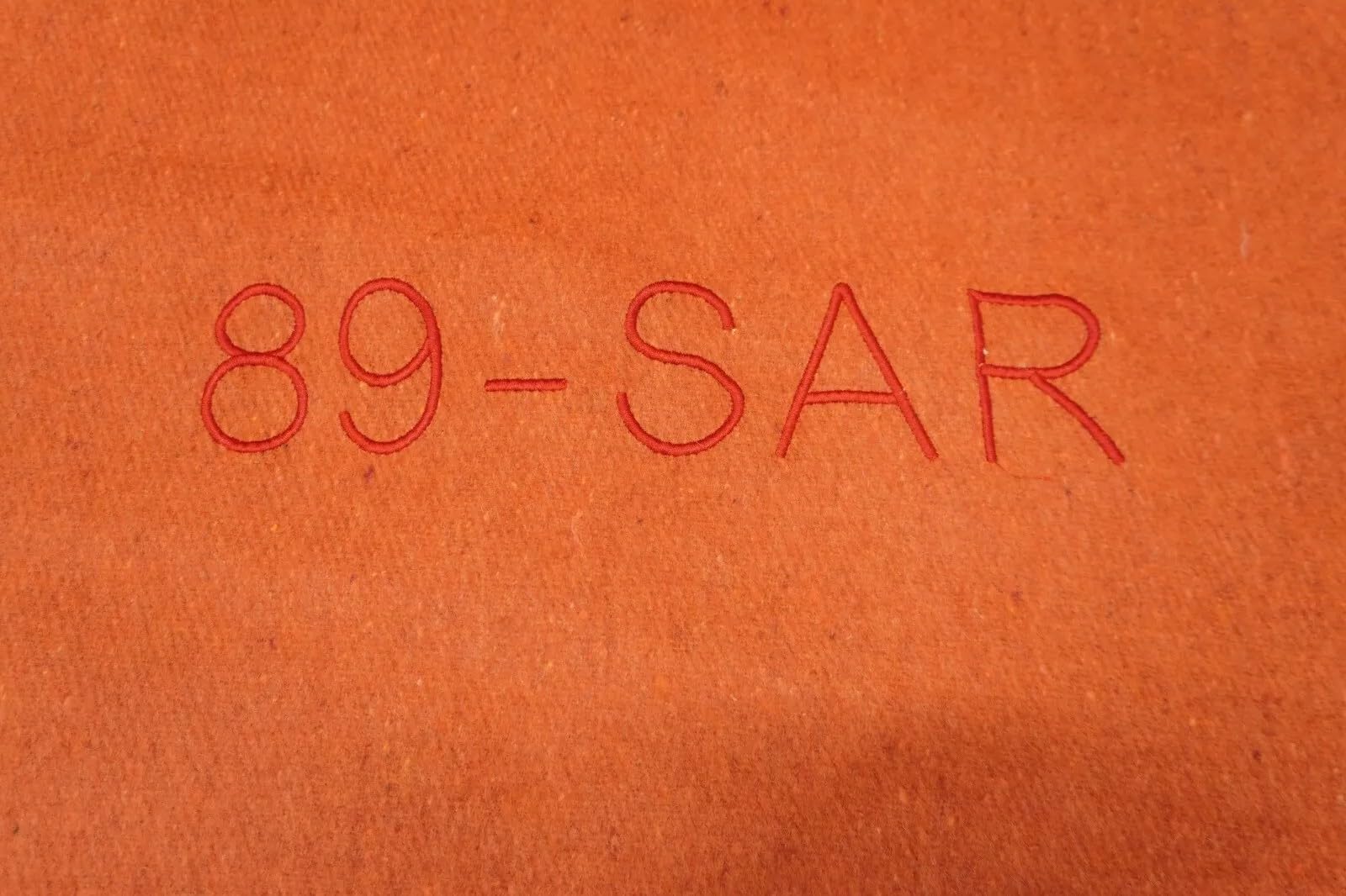 Couverture de survie légère en laine mélangée, orange