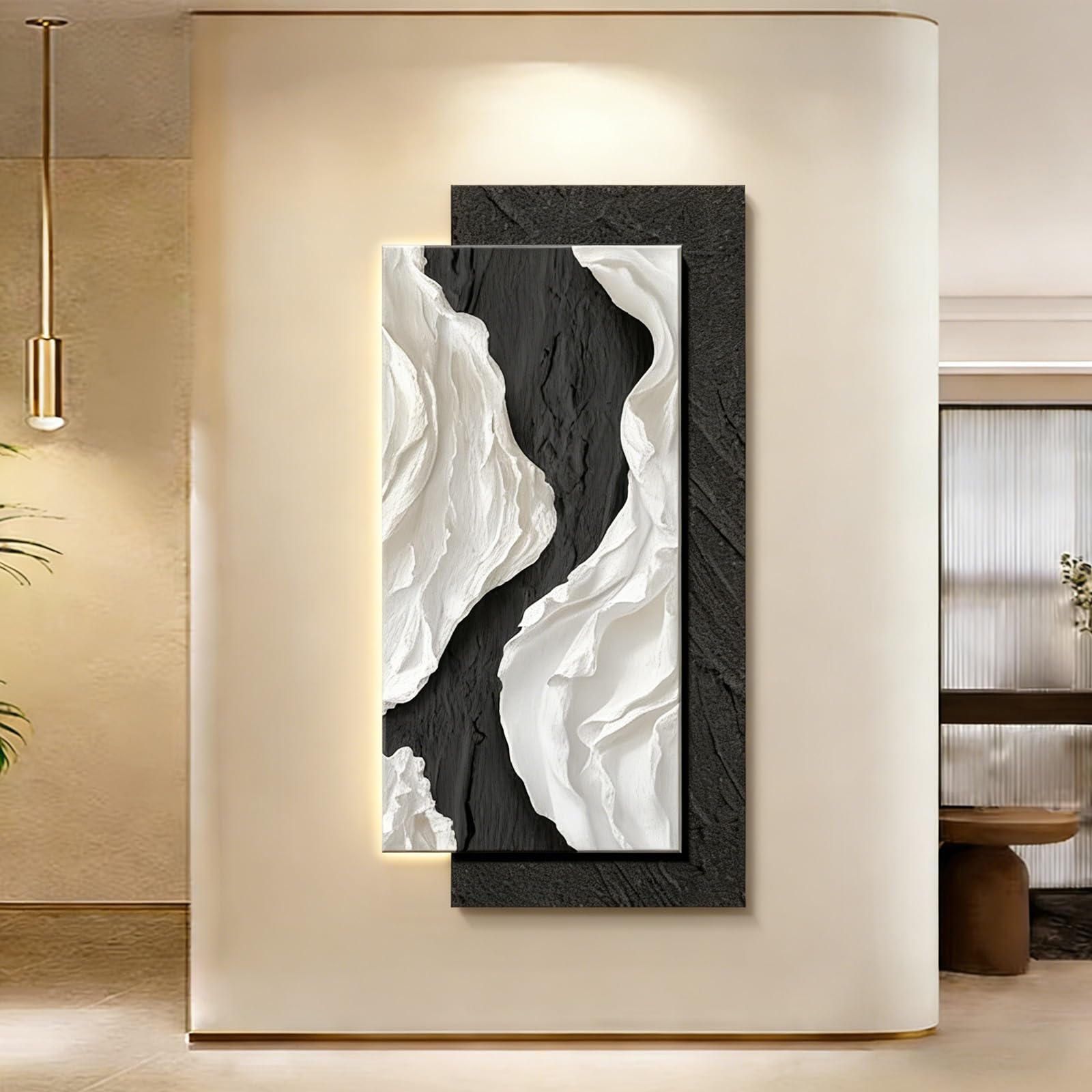 Art mural 3D LED pour sublimer la décoration de votre salon ou entrée