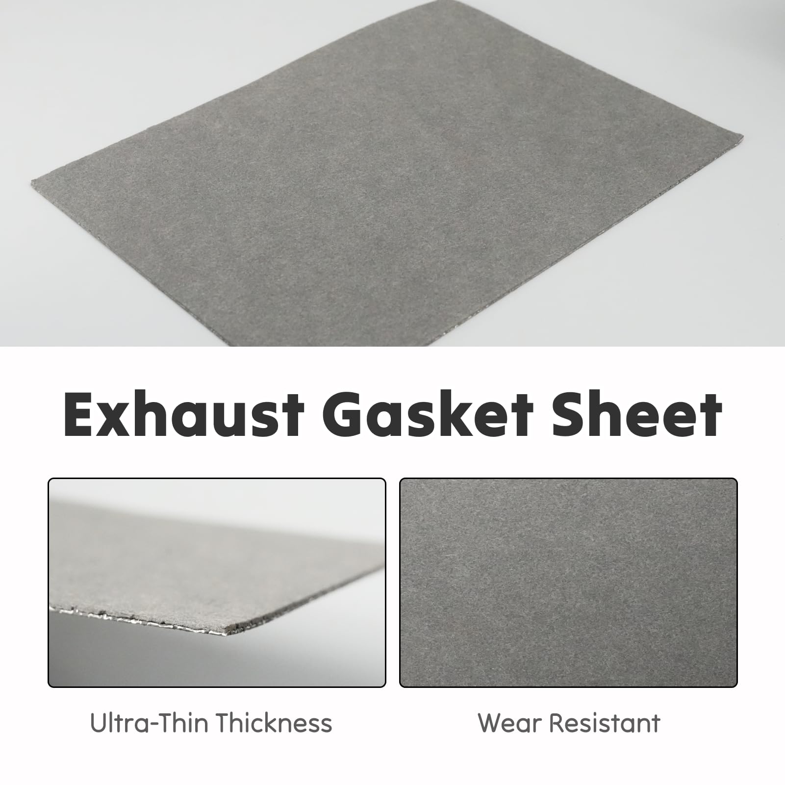 Hoja de papel junta escape Espesor 1.6mm mensiones 20 x 15cm, papel juntas escape para Coche Moto Scooter Cortadora de Césped Desbrozadora Motosierra Motor 2T 4T (20x15cm)