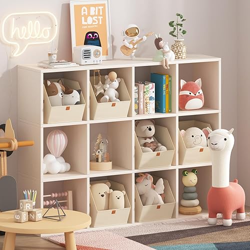 Miniatura 2 de Cubos de almacenamiento de tela para armario, paquete de 6 cubos cuadrados de almacenamiento con doble asa para ropa, toallas, juguetes, cubos