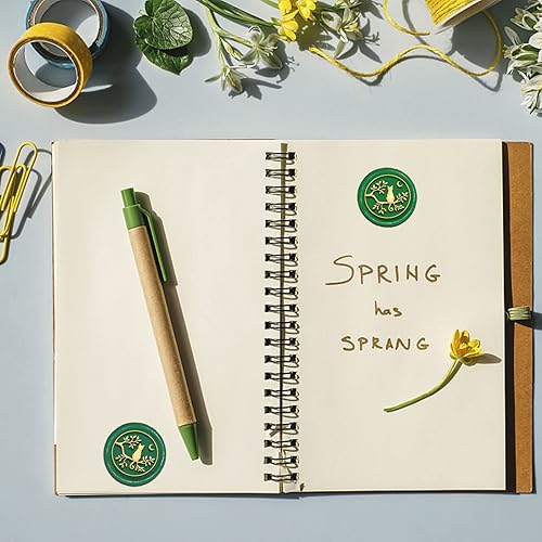 Miniatura 4 de CRASPIRE Cat On The Branch - Sello de cera extraíble de latón con mango de madera vintage para sobres, cartas, invitaciones, tarjetas, manualidades,