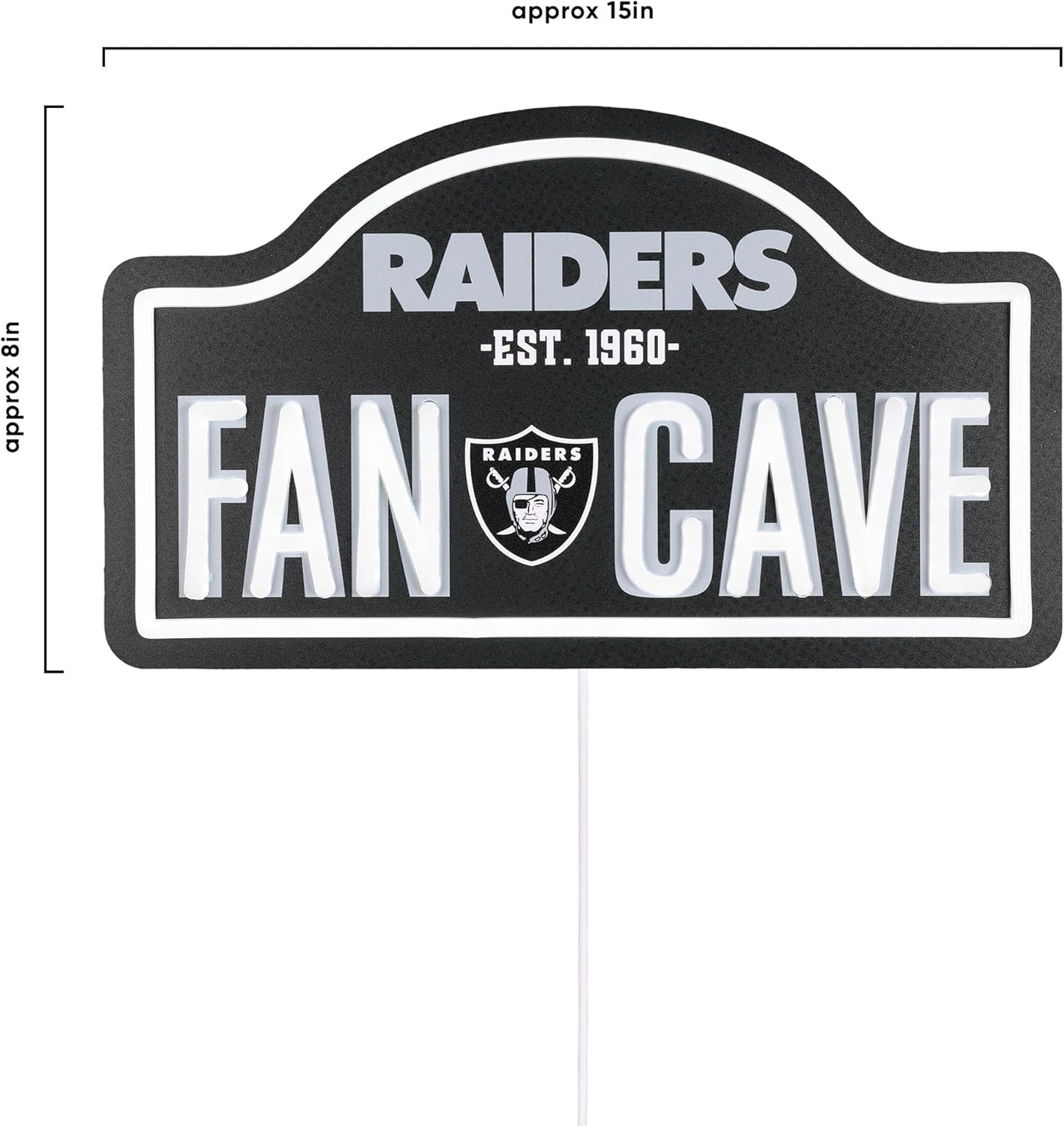FOCO NFL LED Team Logo Neon Fancave Wall Décor Sign