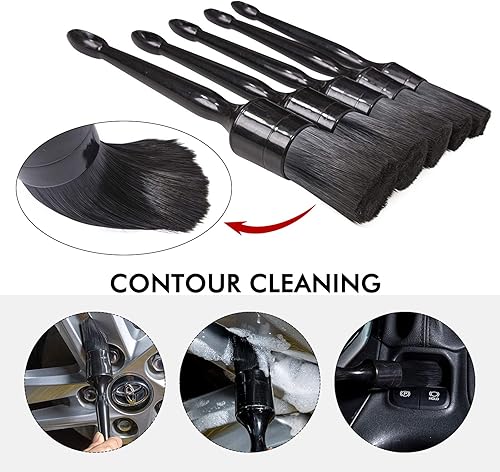 Miniatura 9 de Soporte para cepillos de detalles de automóvil, soporte para botellas de aerosol 2 en 1 y estante para cepillos de detalles, para poner 12 cepillos