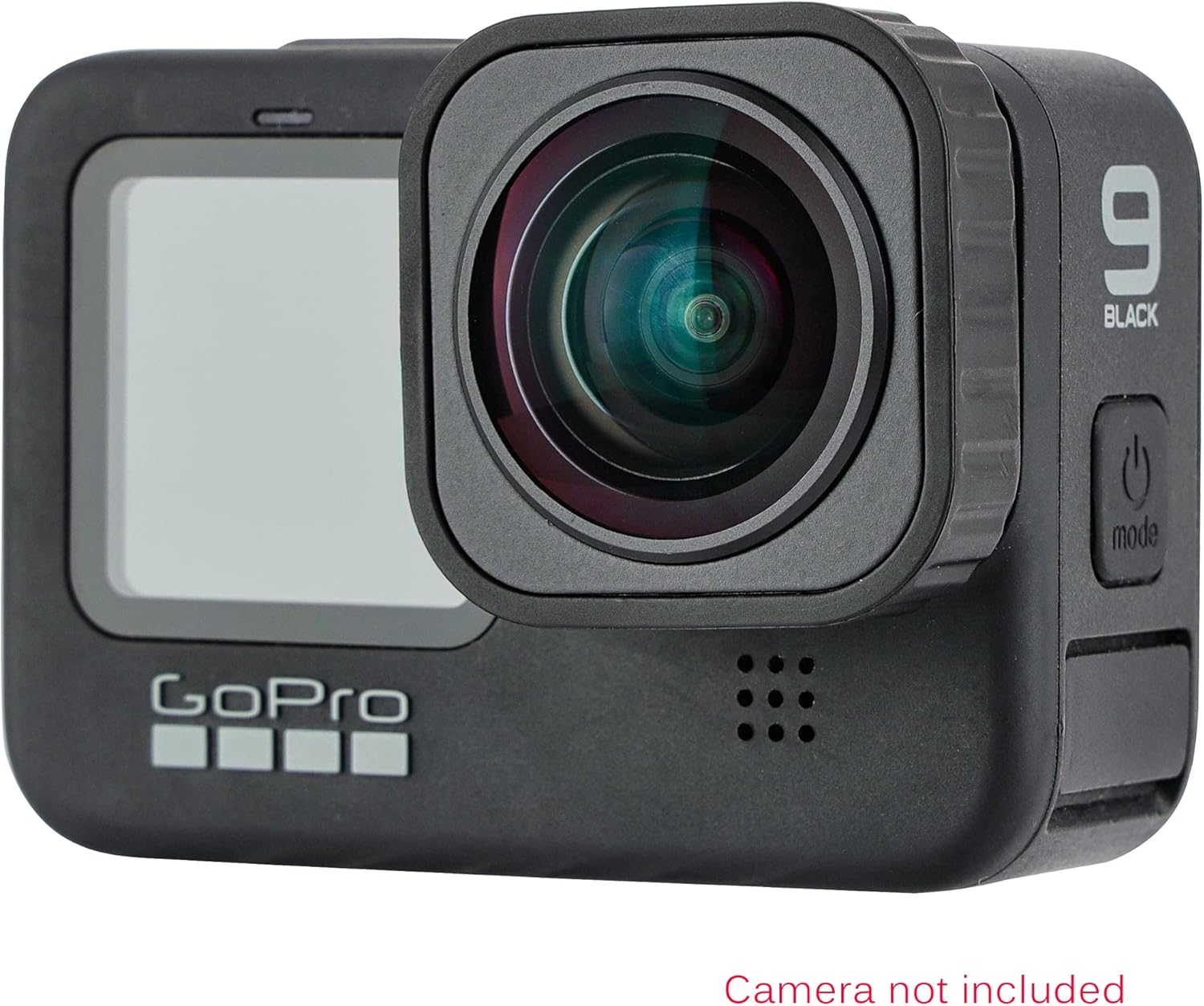 Max Lens Mod for GoPro Hero 9/10, Ultra-Wide Angle 155˚ FOV Lens