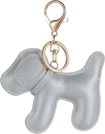 Leather Dog Bag Charm Dog Lover Charm Keychain for Purse Handbags Bag Accessories