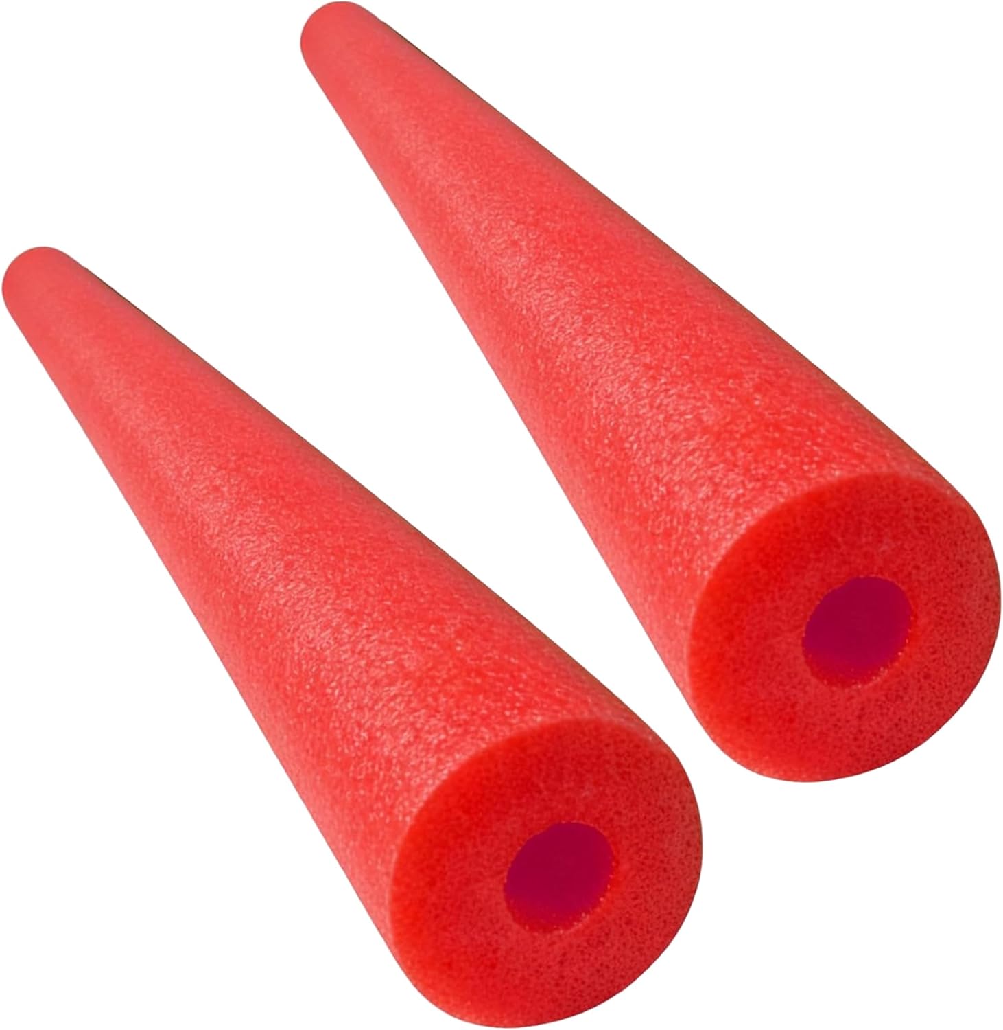 Jumbo Foam Pool Noodle 2 Pack, Red, for Swim & Crafts..