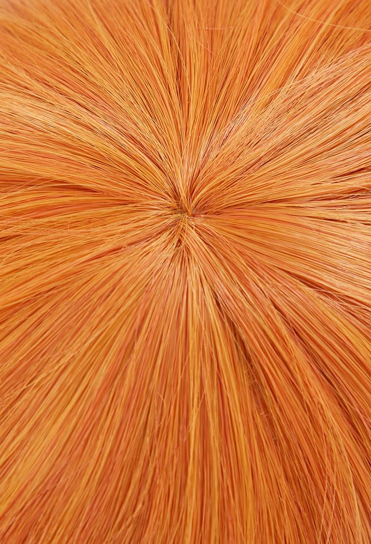 haikyuu Women Anime Cosplay Wig Long Curly Orange (Orange)