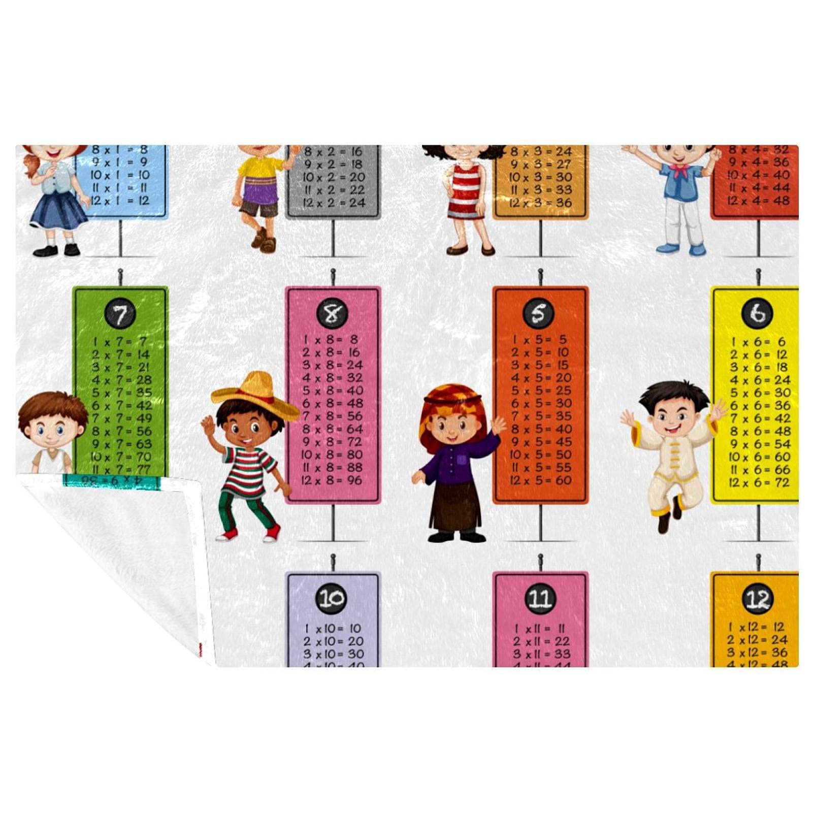 Couverture douce Happy Kids 150x100 cm chaude pour lit et canapé