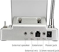 Vista 3 de Retekess TW102 Intercomunicador de ventana, sistema de intercomunicación, micrófono de 8 M, micrófono inalámbrico de conexión, altavoz para escuela