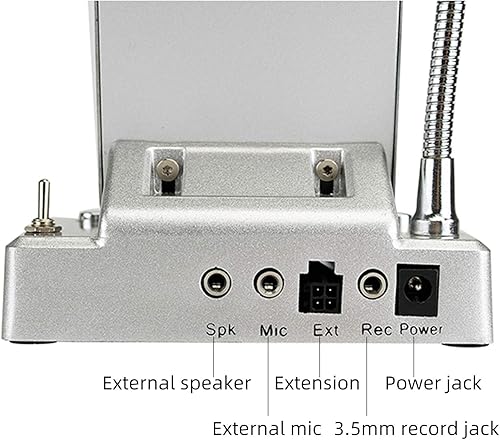 Miniatura 3 de Retekess TW102 Intercomunicador de ventana, sistema de intercomunicación, micrófono de 8 M, micrófono inalámbrico de conexión, altavoz para escuela