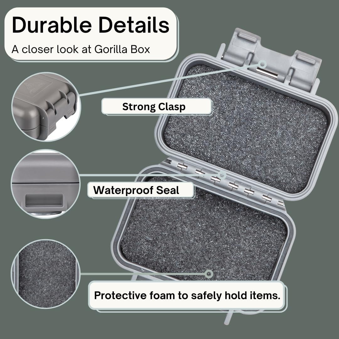 Hide a Key Outside with our Magnetic Box, Our Waterproof Air-Tight Magnetic Key Box for Under Car Stays Secure with 2 Strong Neodymium Magnets