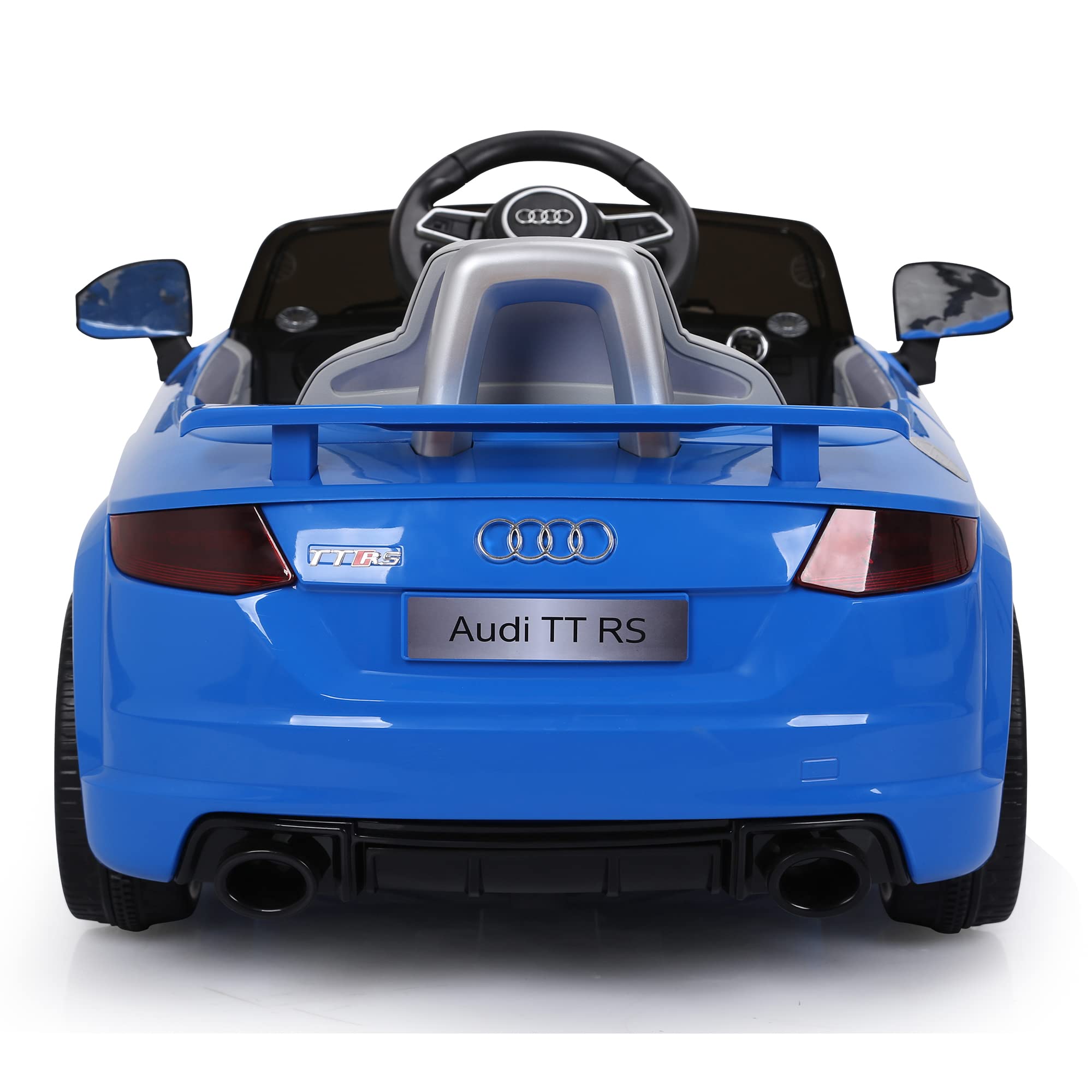 FEBER Audi TT RS Azul R/C, Coche eléctrico de 1 Plaza, radiocontrol, con Detalles de Coche: Faros con luz, 2 Marchas, Sonido, de 3 a 8 años, Famosa (800013441)