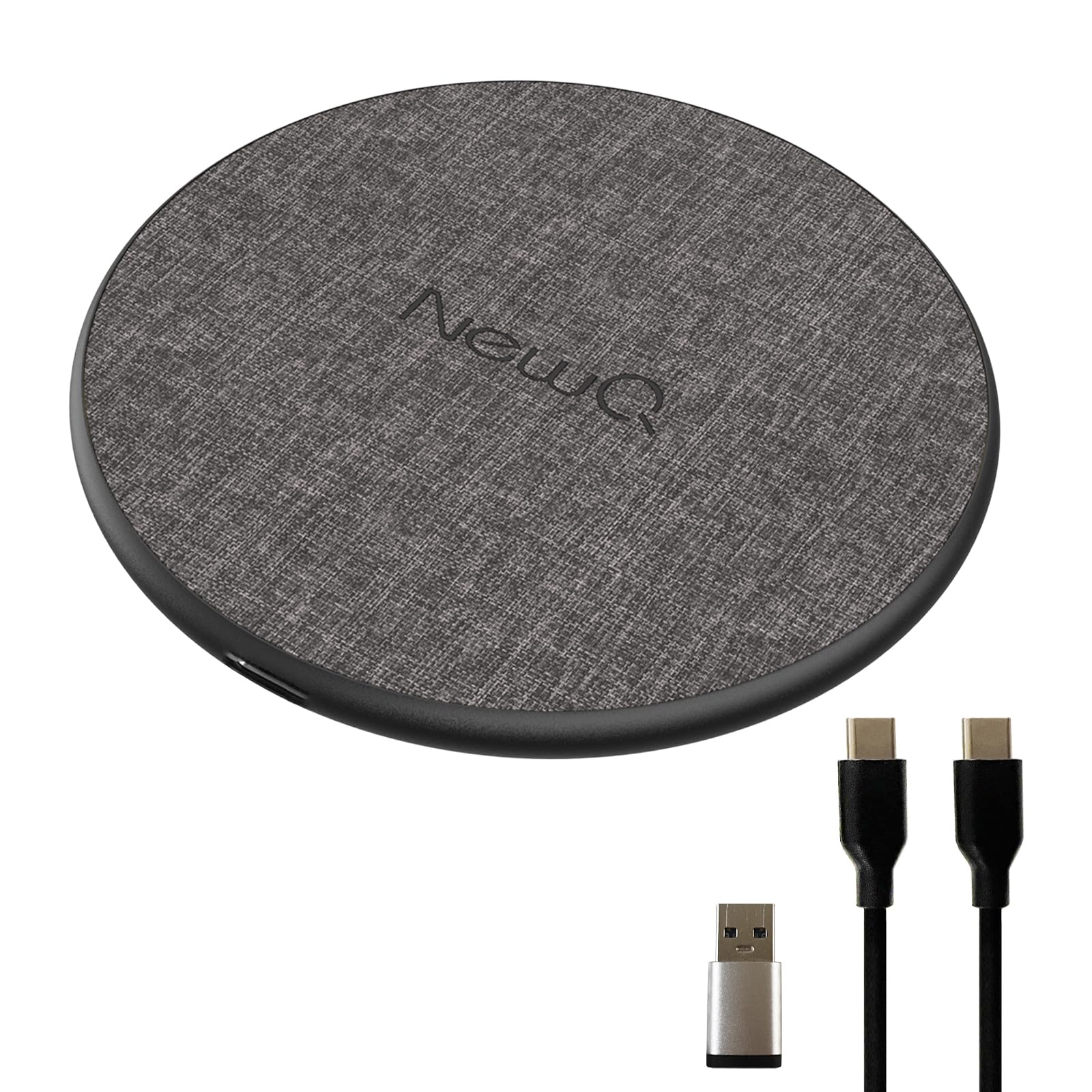 Photo 1 of NewQ Wireless Charger, 15W Max Wireless Charging Pad for iPhone 15 14 13 12 11 X 8 Mini/SE/Pro/Max/Plus, Samsung Galaxy S23/S22/S21/S20/S10/S9/S8/S7/Note20/10/9/8, Air Pods/Pro/Galaxy Buds/+, 1 Pack