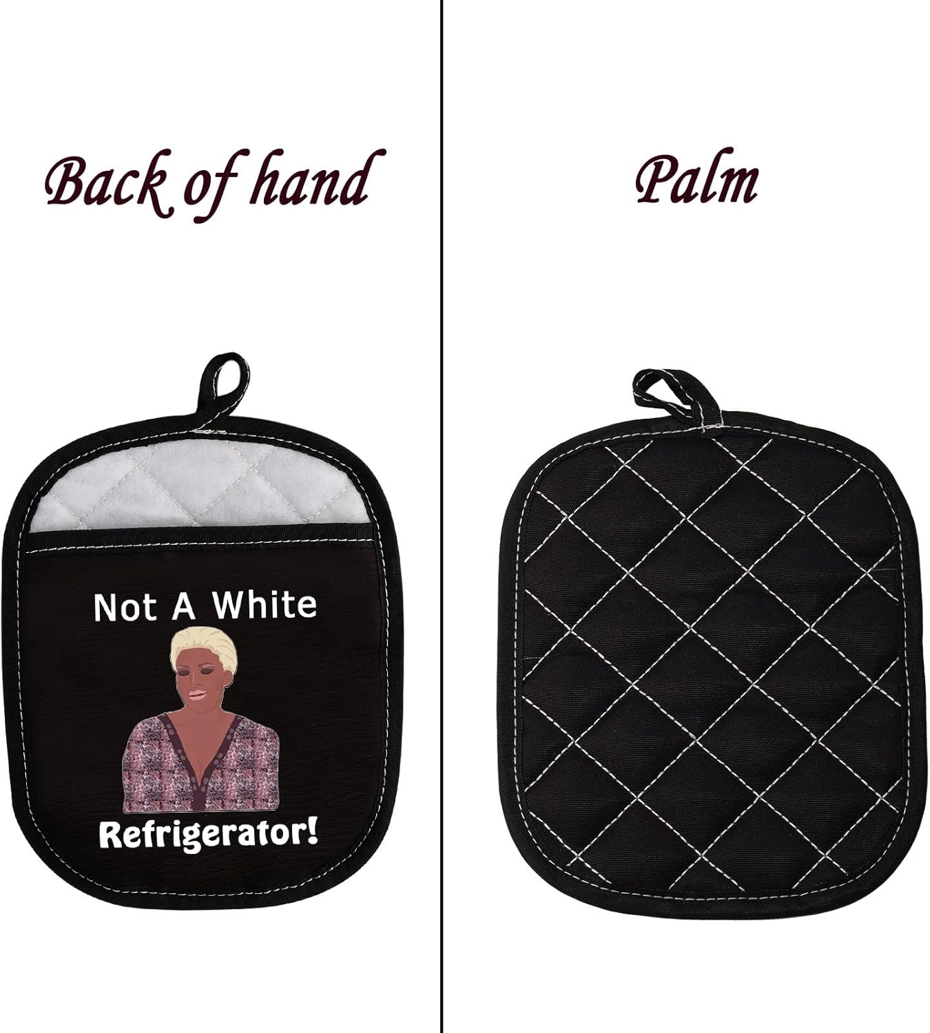 LEVLO Funny Housewives Gift Not A White Refrigerator Pot Holder Housewives Party Gifts(Not A White Refrigerator) - Image 3