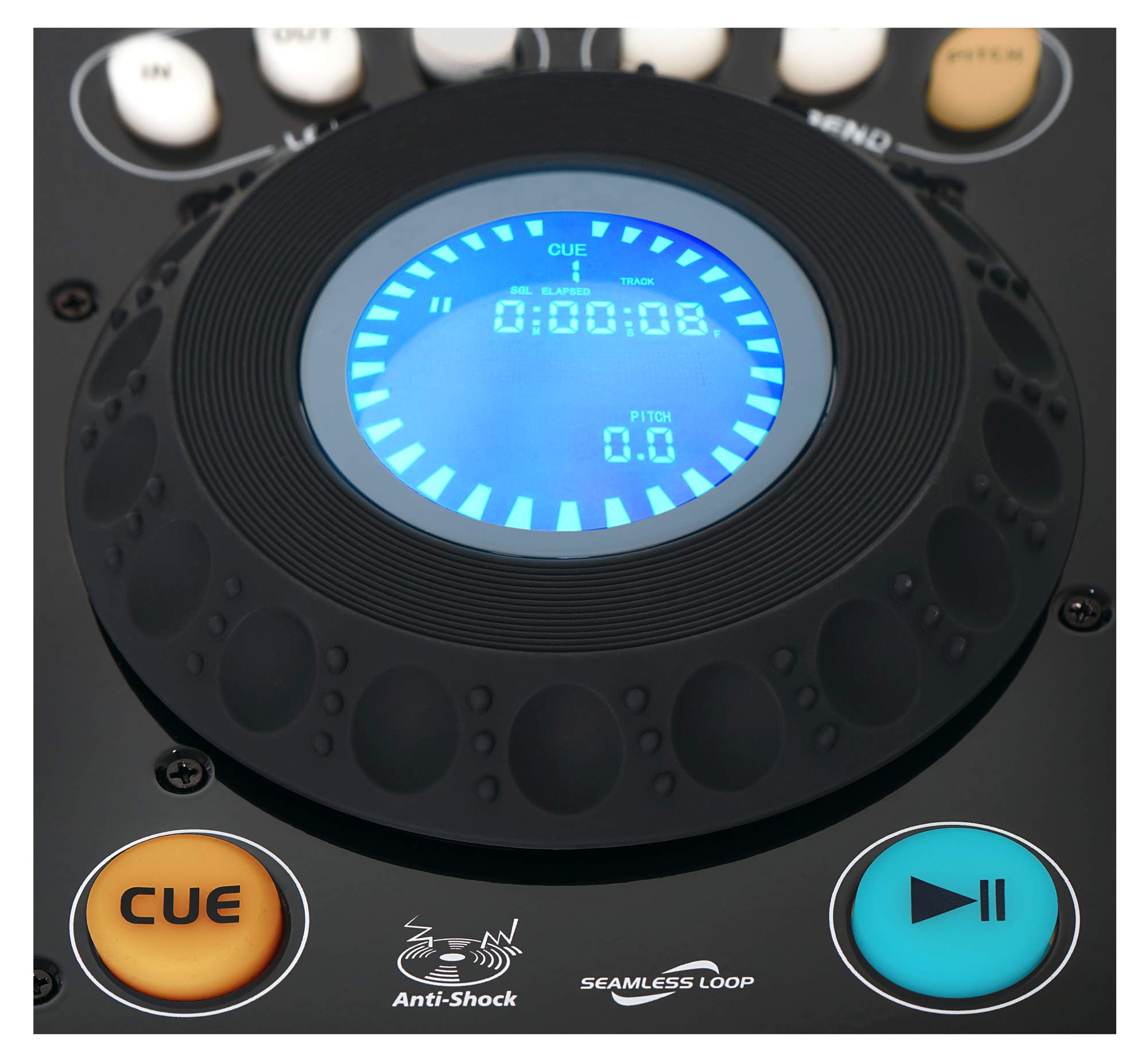 Pronomic CDJ-500 Estación completa doble para DJ, con reproductor de CD (formato autónomo, entradas para teléfono/línea, CD, MP3 CD, SD y USB, crossfader)