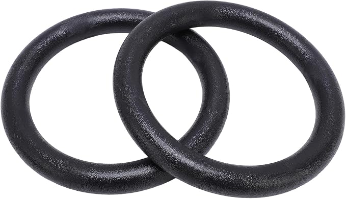Drfeify 2 Pcs Gymnastic Rings, High Strength ABS and Polyester Exercise Rings with Straps, 300kg Capacity for Workout, Pull Ups and Strength Training miniatura 7