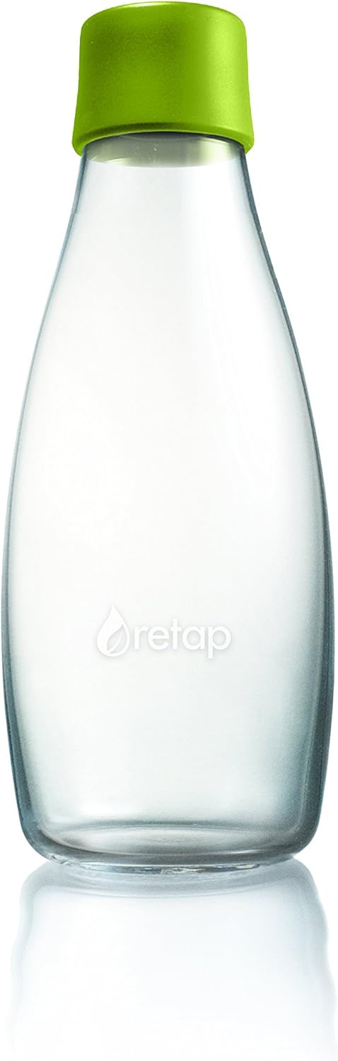 Retap Reusable Glass Bottle 500ml - Lime Green