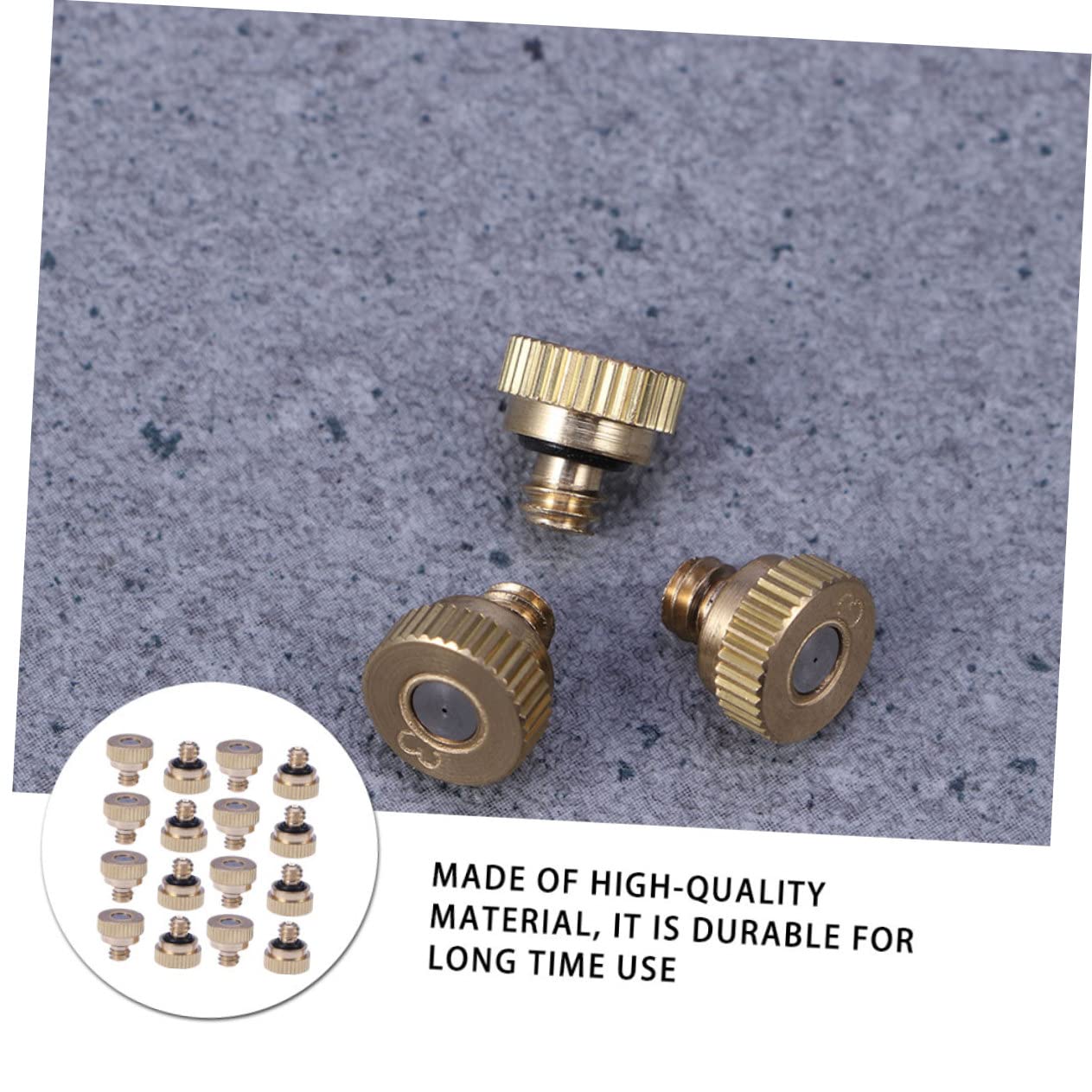 50pièces Brass Misting Nozzle Atomiseur De Brumisation Pour Jardinage Systèmes De Refroidissement Et Irrigation Et Économique