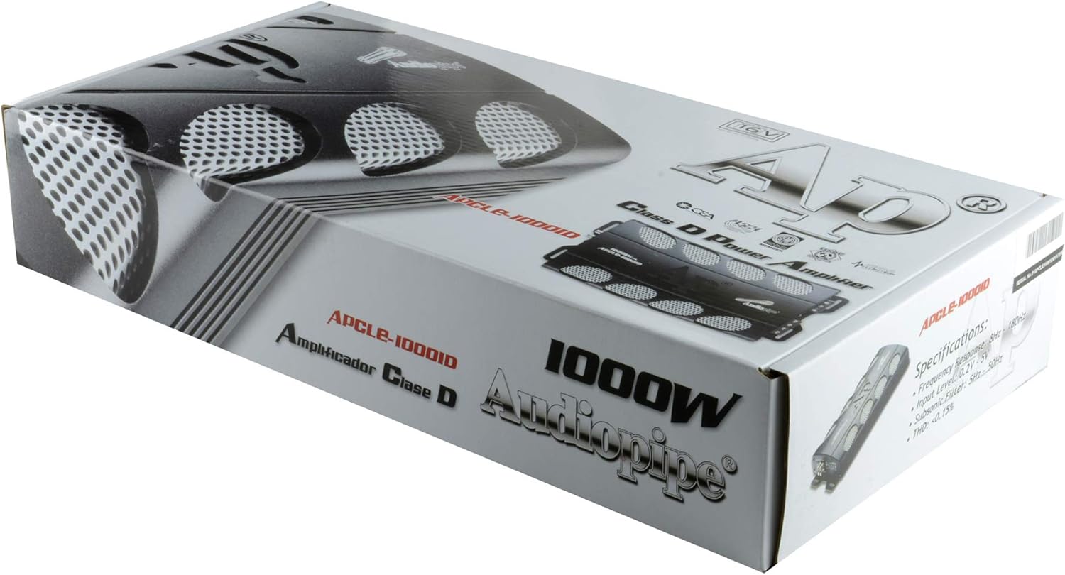 Audiopipe Class D Power Amplifier 1000W, BLK
