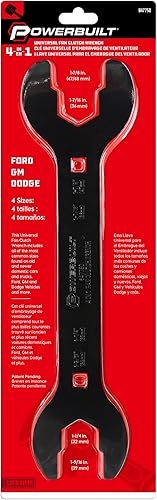 Miniatura 5 de Powerbuilt Llave de embrague de ventilador universal 4 en 1, para uso con vehículos Ford, GM y Dodge, llave de embrague de ventilador de 1.260 in,