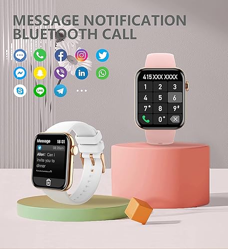 Miniatura 2 de Reloj inteligente compatible con Android iPhone, relojes inteligentes para mujer (recepción de llamadas/marcación), rastreador de fitness