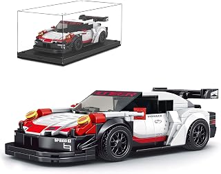 MACTANO Conjunto de Construção de Carro de Corrida Campeão de Velocidade, Super Carro Blocos de Construção Modelo de Brinquedo, Tijolos de Carro para Adultos e Crianças