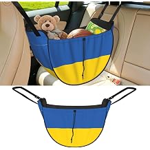 Flag of Ukraine Car Seat Organizer-Backseat Storage Bag for Travel