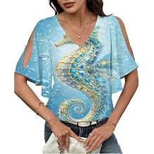 Women Solid Cold Shoulder Split Sleeve Blouse White Shirt