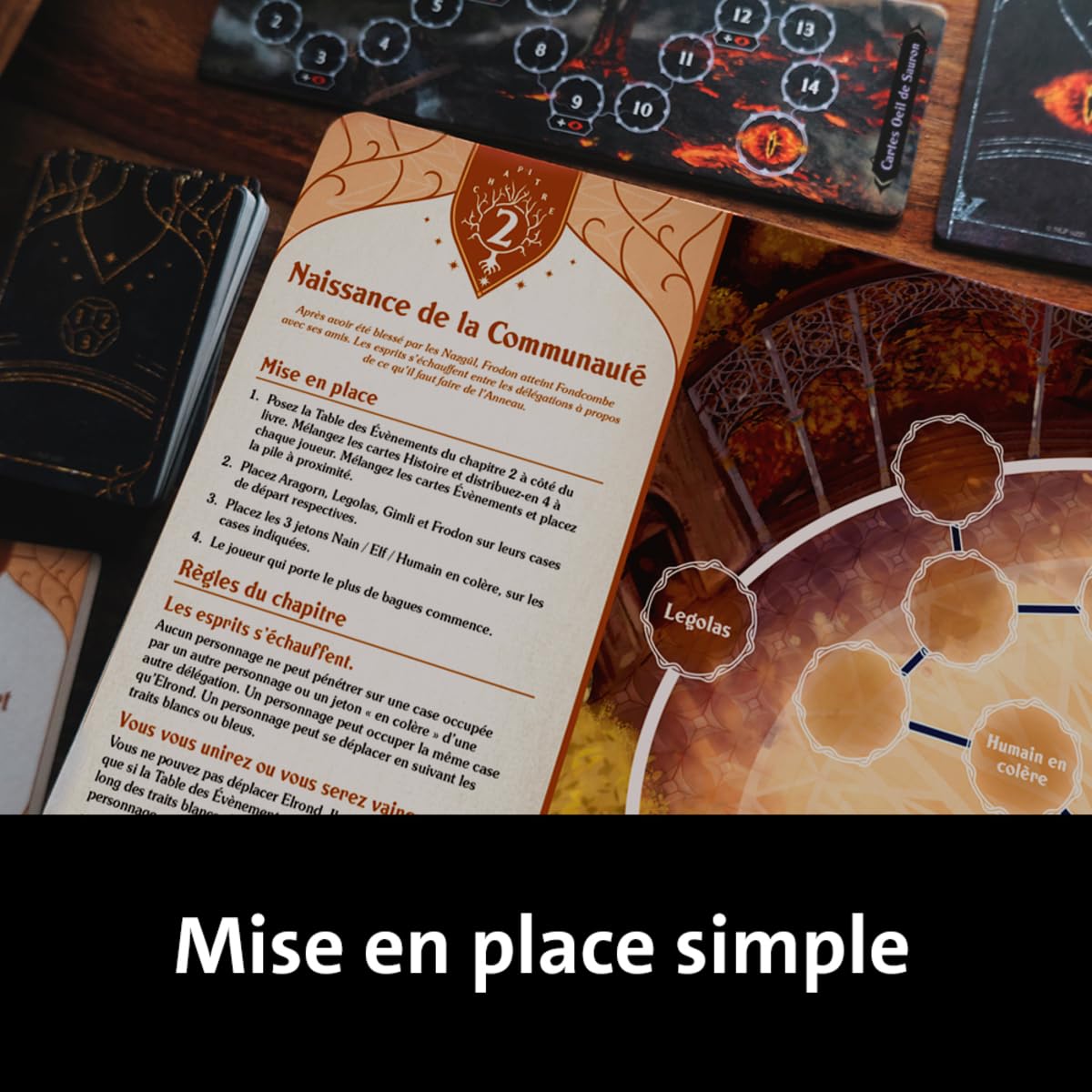 Ravensburger - Le Seigneur des Anneaux - Livre d'Aventure - Jeu de Plateau coopératif - 1 à 4 Joueurs dès 10 Ans - 30 Minutes par chapitres (8 chapitres) - Version française