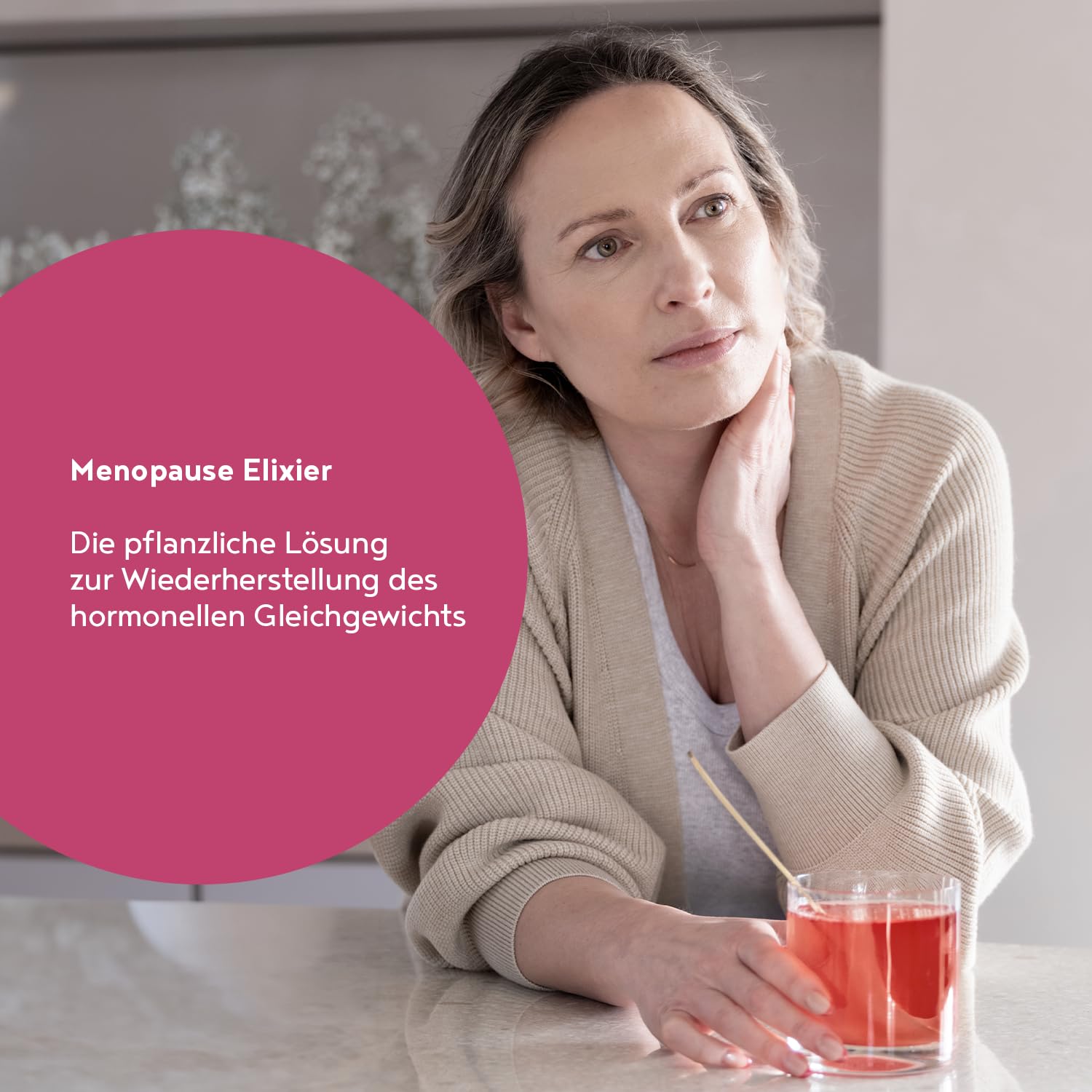 Menopause Elixier | 300g | Hormon Balance Pulver, nicht Kapseln | Hochdosiert Mönchspfeffer, Yamswurzel, Myo Inositol, Vitamin B6, D & Calcium | Wechseljahre Komplex | Vanille-Himbeer | Alpha Foods