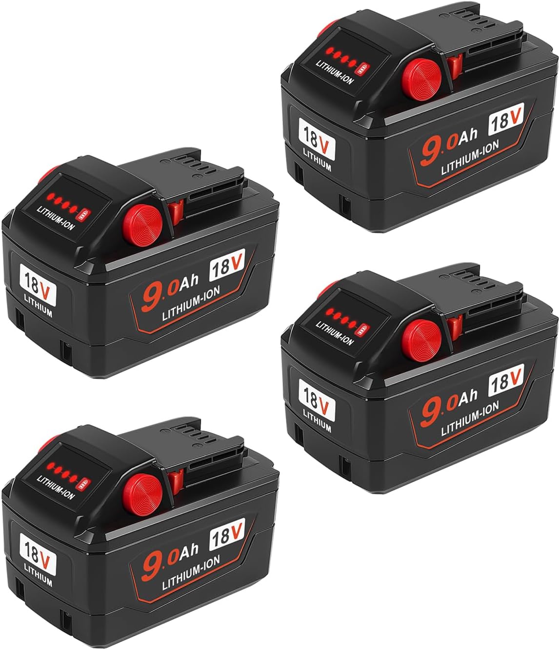 Aoasur 9.0 Ah Replacement for Milwaukee M - 18 Battery (9.0AH-2P)