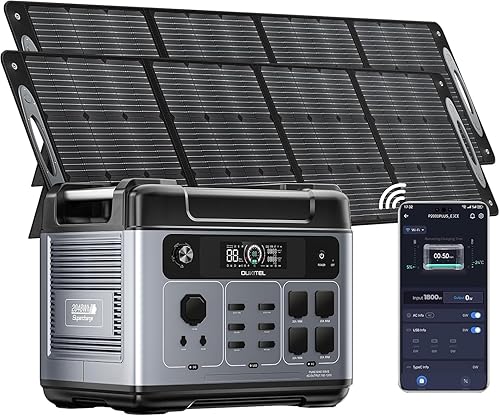 Vista 18 de OUKITEL Estación de energía P2001 PLUS de 2400 W, generador solar de 2048 Wh (pico 5000 W) 1.5 horas de carga rápida APP Control de emergencia