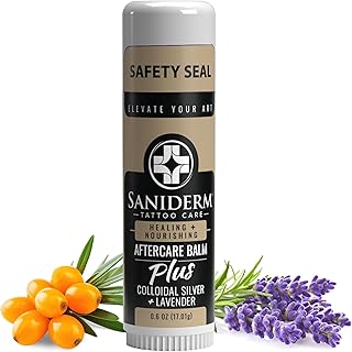Saniderm Tattoo Aftercare Balm PLUS+ - Small (0.6 oz) – Petroleum Free, ...