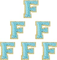 Vista 206 de 6 piezas de parches de letras de chenilla autoadhesivas, parches de letras preppy de 2 pulgadas para bolsos, ropa y sombreros, grandes pegatinas