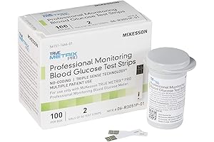 TRUE METRIX PRO Professional Monitoring Blood Glucose Test Strips: No Coding, Triple...