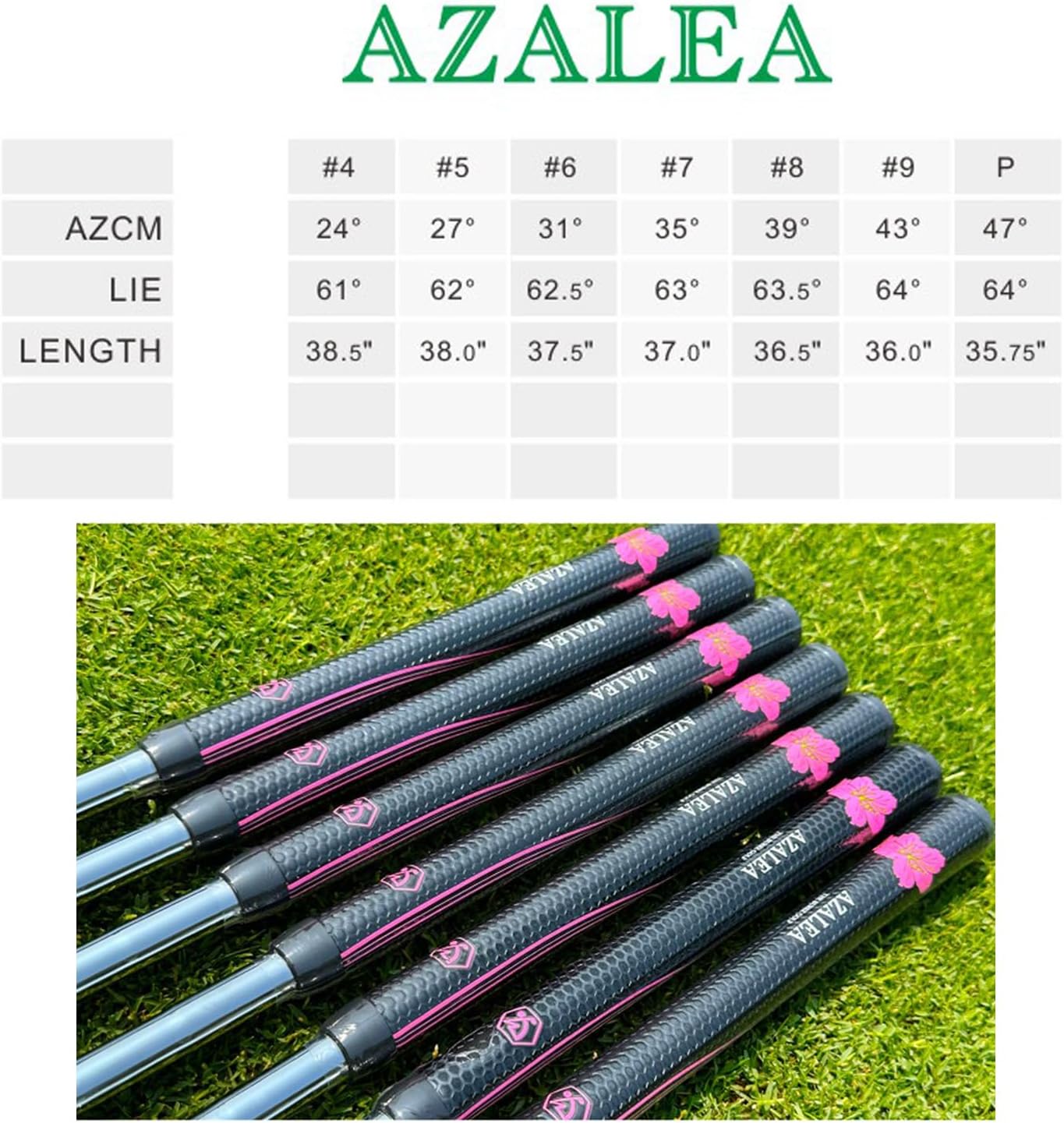 Burke Single Golf Iron, Golf Azalea Rhododendron AZCM 4-9,P Individual Iron