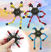 Vista 3 de Fidget Spinners, robot, juguetes de descompresión, juguetes mecánicos creativos deformables, juguete de cadena mecánica para aliviar el estrés