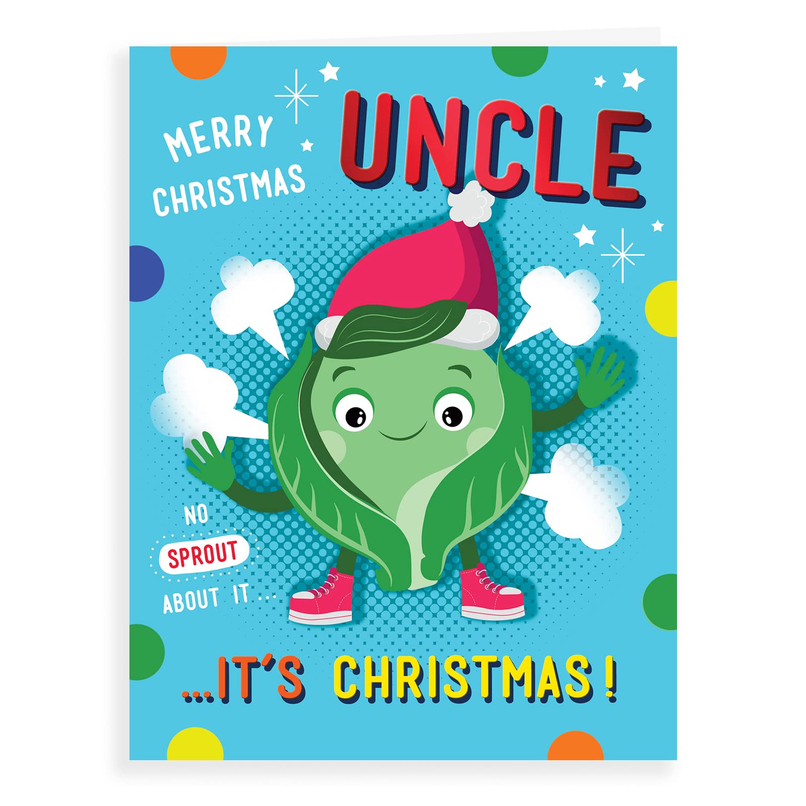 Piccadilly Greetings Fun / Humour Christmas Card Uncle - 8 x 6 inches