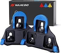 Vista 1 de NAACOO SPD-SL Bike Cleats Compatible with Shimano SPD-SL Road Pedals & SH-10 SH-11 SH-12 Cleats, Durable 3-Hole Cycling Shoe Clips Easy Clips &