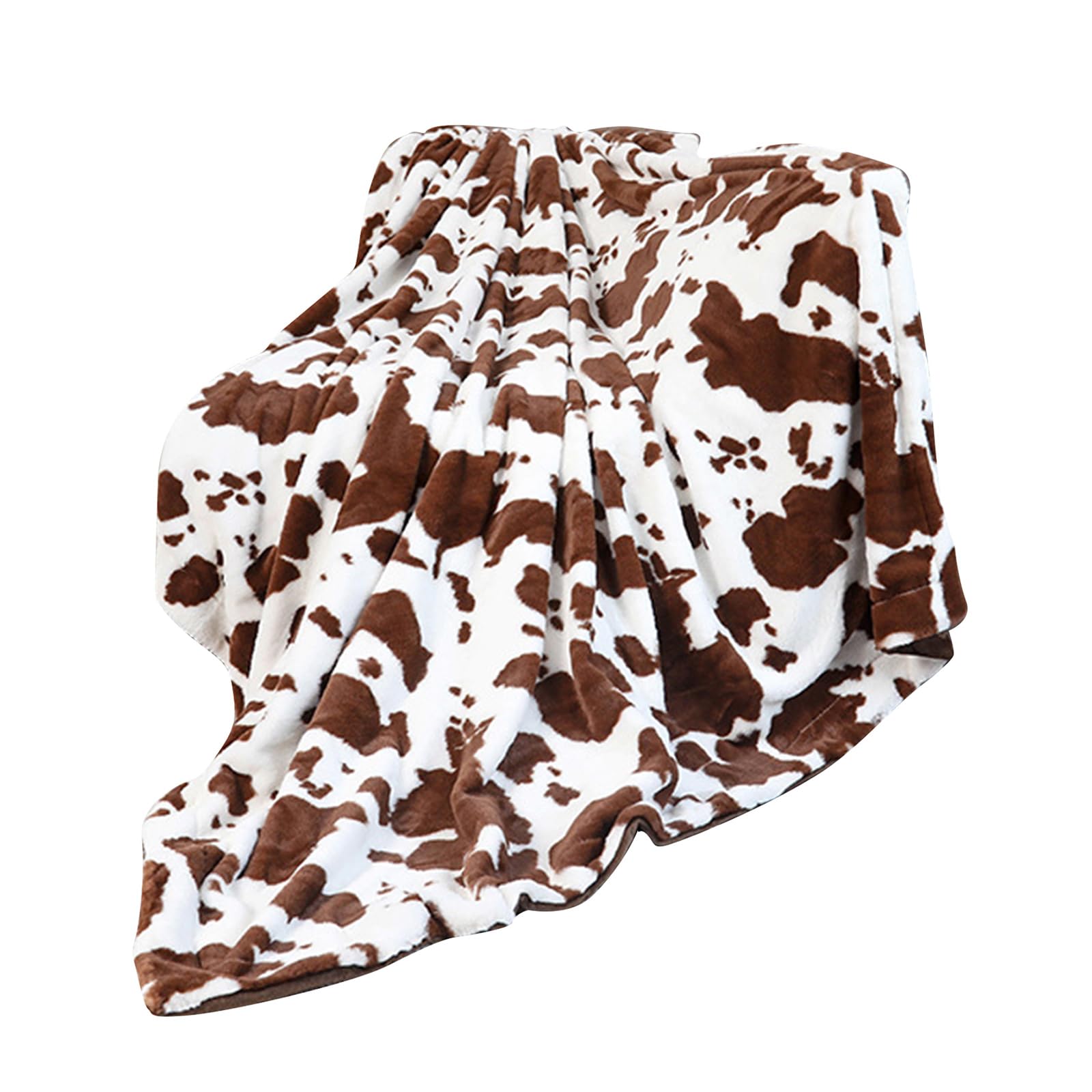 Tsophreniq Cow Print Blanket Throw Blanket Couch Sofa Bed Fleece Soft Blankets Plush for Adults Kids Plush Throw Bed Sofa