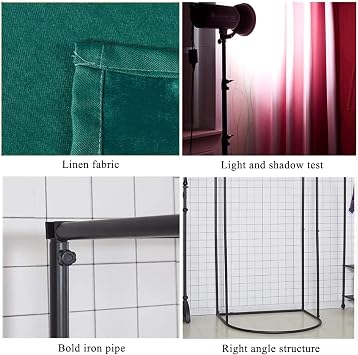 Portable Changing Room Divider,Clothing Store Fitting Room, Movable Changing Room,Temporary Locker Room with Shading Curtain and Hook Up, Privacy Screen Partition-Don't Look at Me (Color : A