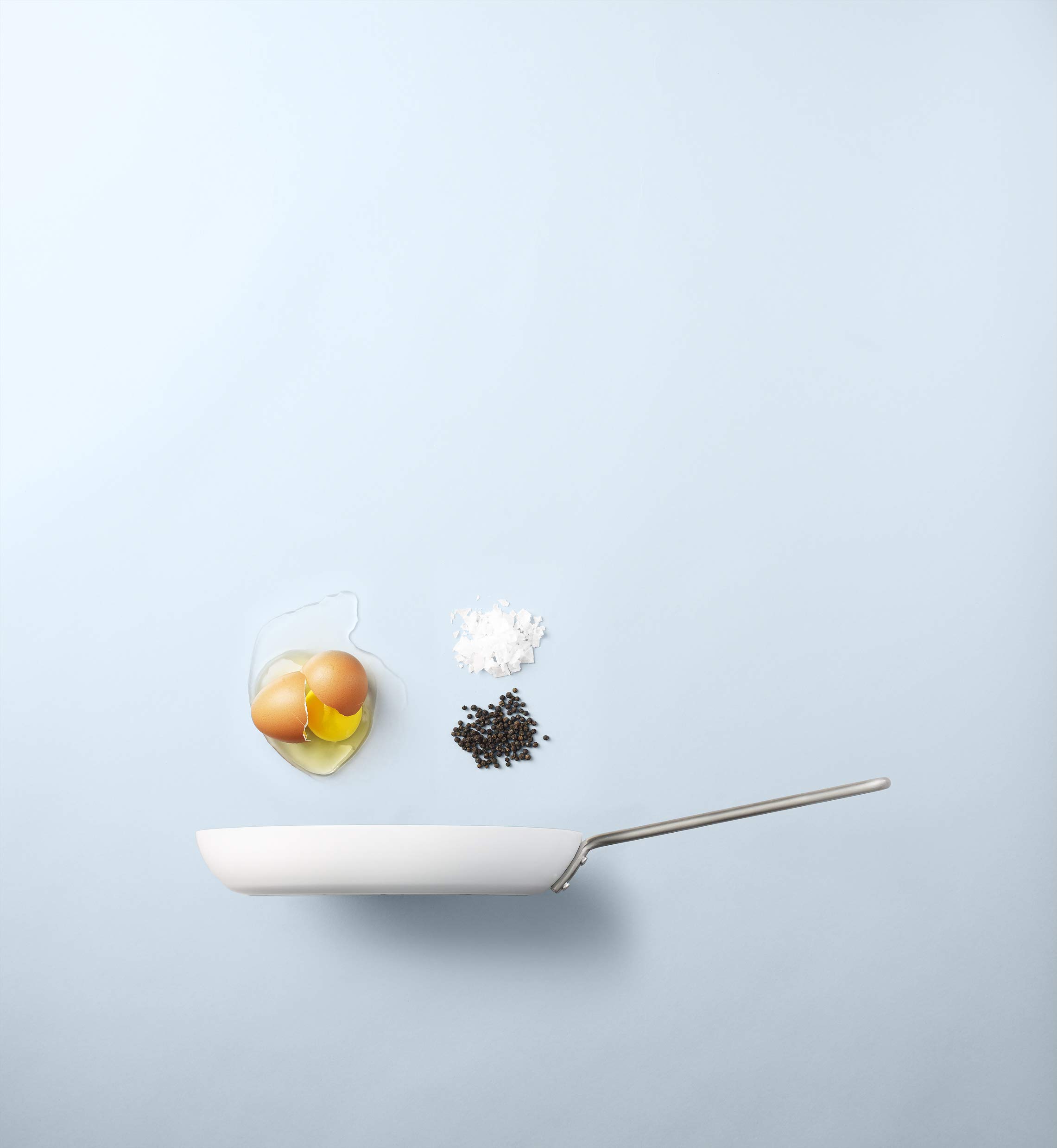 ET 037822 Wit White Line Koekenpan SlipLet 28 cm