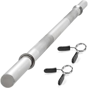 Barbell Bar 120/140/160/180 cm 30 mm up to 300 kg Steel Chrome Spring Clasp Barbell Barbell Bar Bench Press