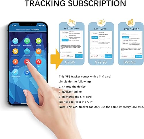 Miniatura 7 de Zeerkeer Mini rastreador GPS oculto magnético mini localizador GPS anti-pérdida/antirrobo en tiempo real micro dispositivo de seguimiento