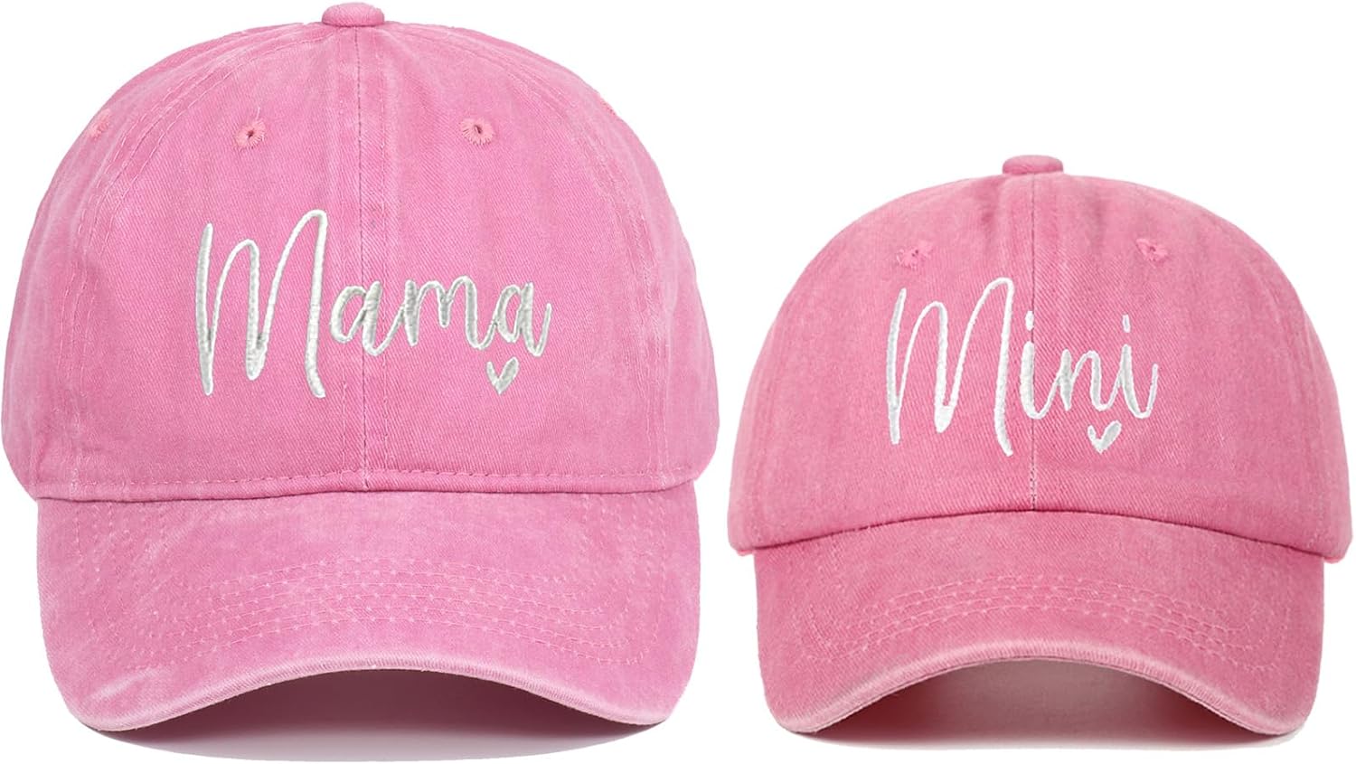 2 Pcs Mama and Mini Hats Embroidered Parent-Child Baseball Hat Adjustable Mom and Baby Matching Cap Mommy and Me Hat image 5