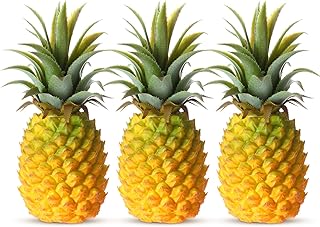 Simgoing 3 Pack Artificial Pineapple Simulated Fruit Decoration Fake Fru...