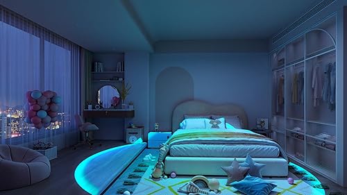 Miniatura 7 de JIMEI Lámpara de puesta de sol, lámpara LED para decoración de dormitorio, anochecer amanecer, amanecer, exterior, interiores, pulpo, modelos de luz