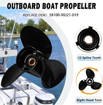 14 X 21 Aluminum Outboard Boat Propeller fit Suzuki DF50-140HP