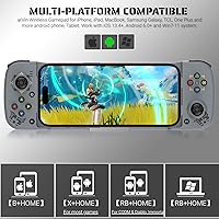 Vista 2 de arVin Bluetooth 5.0 Wireless Gaming Controller for iPhoneiPadiOSAndroidSamsungPC Gamepad Joystick with Back Button, Analog Triggers, Stretchable, 18