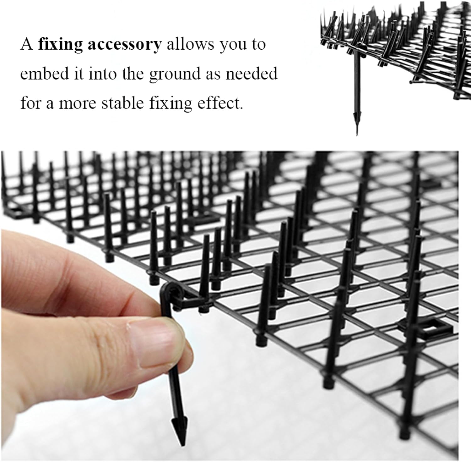 Long Scat Mat for Cats with Spikes, 6.5ft Prickle Strips Network Digging Deterrent Mat Suitable for Sofas, Window Sills, Gardens, Vegetable Gardens, Fish Ponds